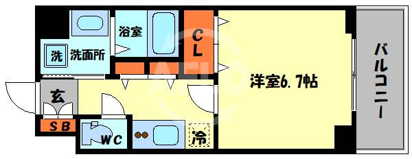 エスリード弁天町南の間取り|エスリード弁天町南　間取り