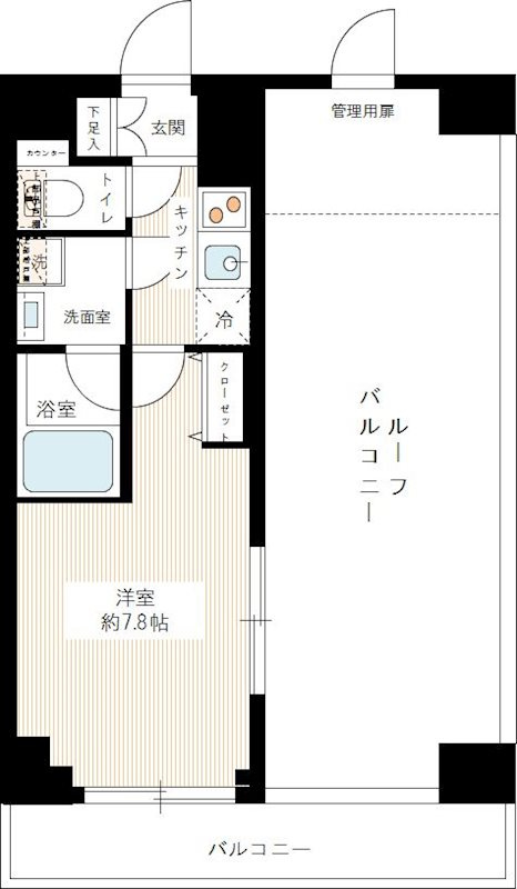 ルクシェール浅草の間取り