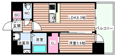 【間取り】 | エスリードレジデンス梅田グランゲート