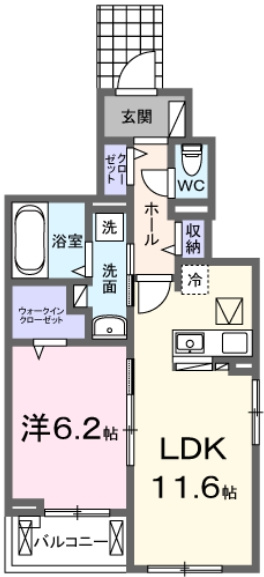 ペガサスBの間取り