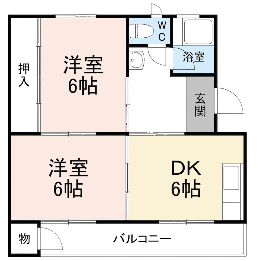 メゾンユングフラウ　　刈谷市近郊の賃貸ならクラスホーム刈谷店の間取り