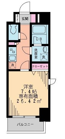 第１０シントウキョウビルの間取り|間取りです。