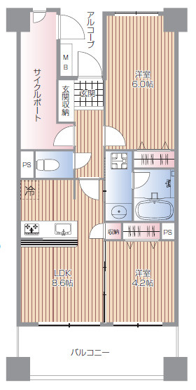 ルモンド恵比寿の間取り
