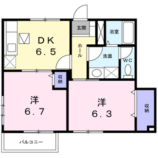 【間取り】 | グランソレイユ　Ⅱ