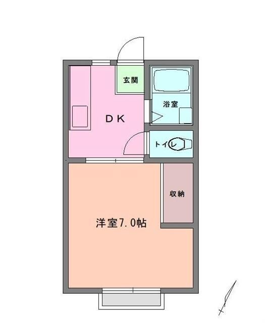 コーポ若草の間取り