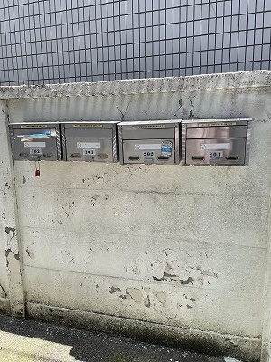 アサヒハイツのエントランス