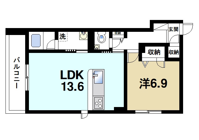 シャーメゾン　キャトルセゾンの間取り