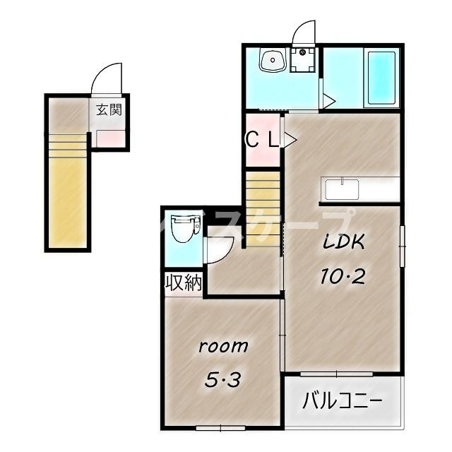 Ｃａｓａ　Ｆｅｌｉｃｅの間取り|高崎、前橋のお部屋探しはエンドスケープまで！お客様の理想お聞かせ下さい♪