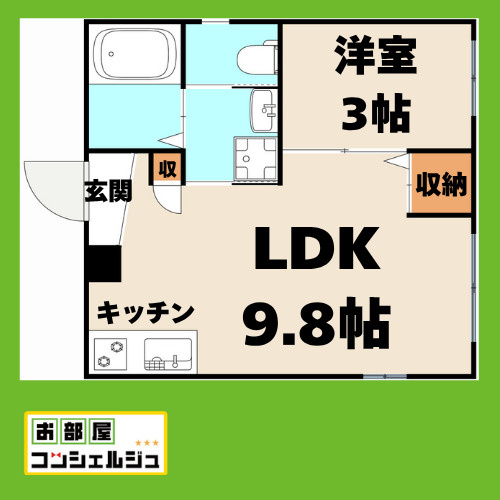 Ceres岩塚駅前B棟の間取り