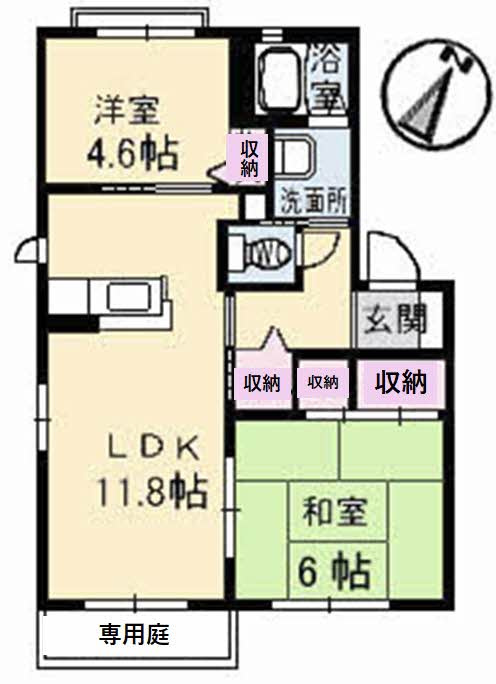リーベンステージ Ⅰの間取り