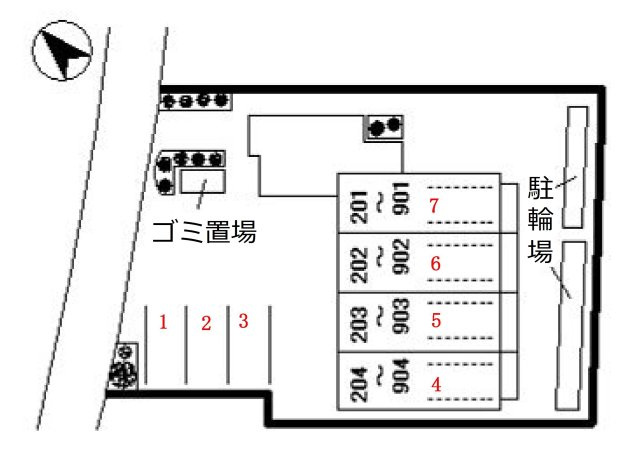 ワンダフルパレスＮＩの駐車場|駐車場