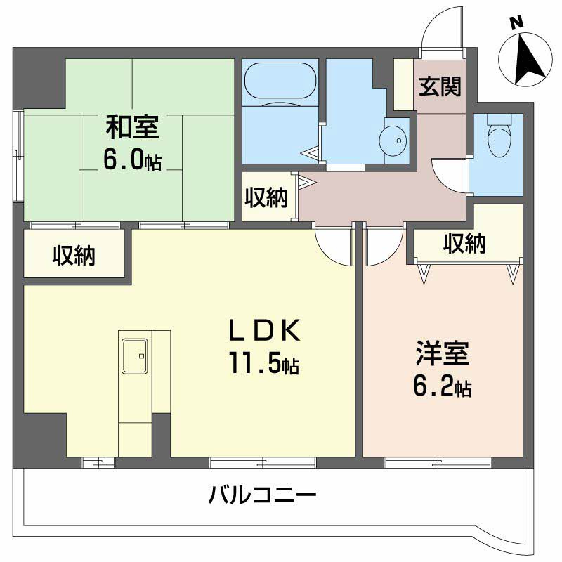 メゾン観音EXの間取り