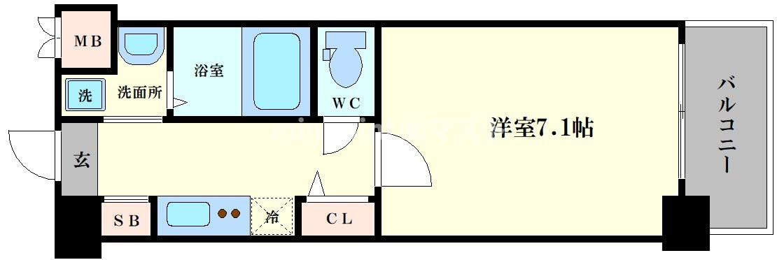コスモプレミアムベイ大阪の間取り