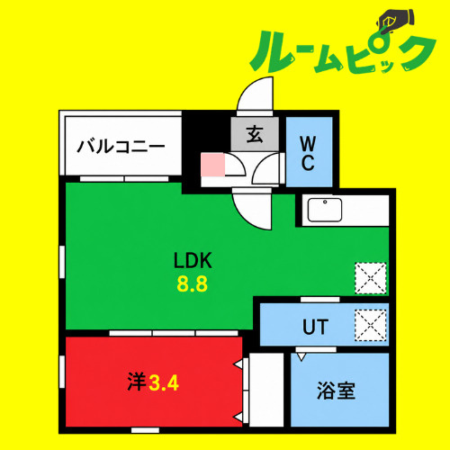 Cherim中村公園Onyx　名古屋市賃貸　仲介手数料無料の間取り