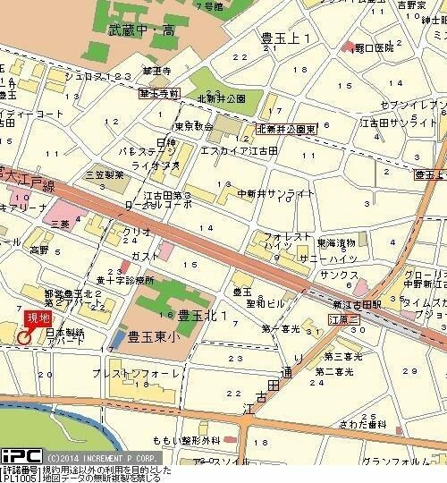 日神パレス豊玉の地図