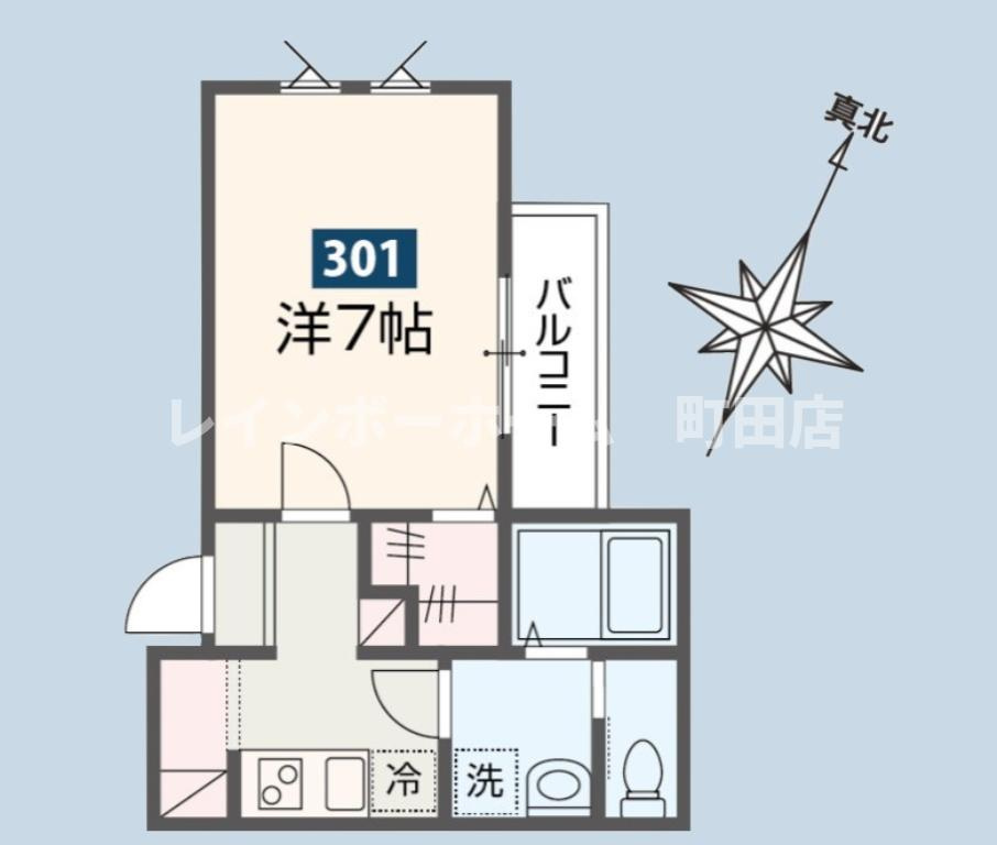 MELDIA原当麻2※初期費用分割後払いサービス利用可能物件の間取り