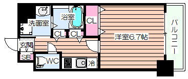 【間取り】 | エスリード弁天町南