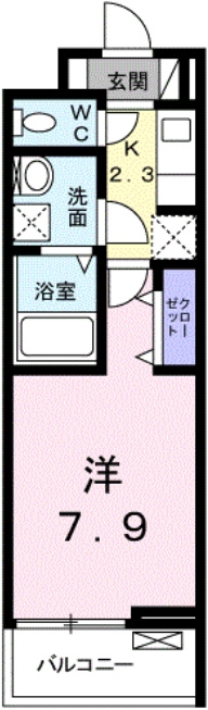 フォンテーヌ西所沢の間取り