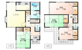 【間取り】 | 佐倉市西志津２丁目　中古戸建て | 間取り図