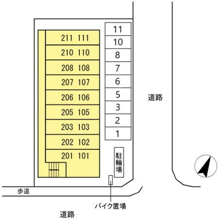 MarioKⅡの区画図