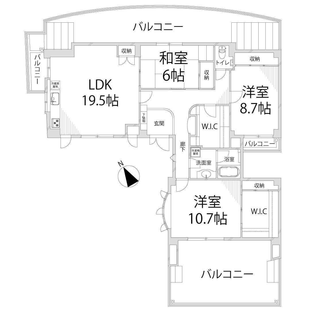 恵美酒Ｇマンションの間取り