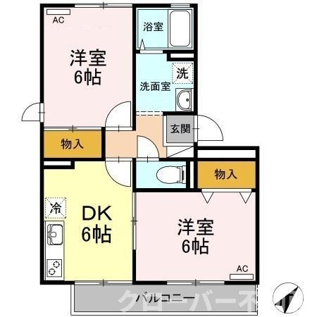 シャトレー西本の間取り