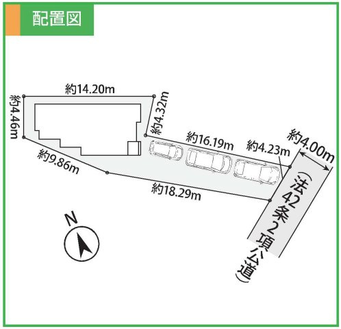 【横浜市都筑区池辺町2102-1新築戸建て】★仲介手数料無料★（都田小学校・都田中学校）の区画図