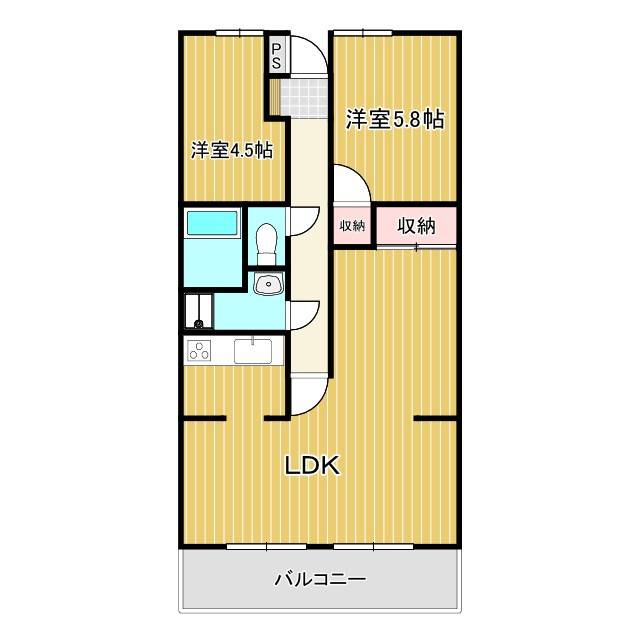 グランドハイツ西片貝の間取り