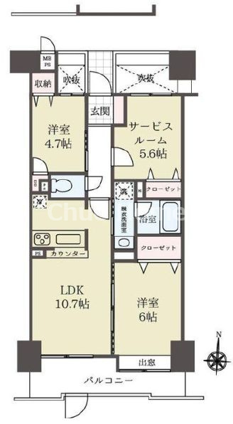 ダイアパレス立石の間取り|11階部分・南向きにつきまして日当たり・通風・眺望良好。新規リノベーション施工が完了いたしましたのでいつでも内覧が可能です。