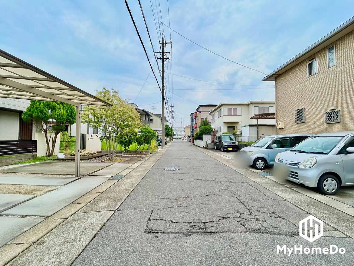 北区中味鋺　2期の前面道路含む現地写真