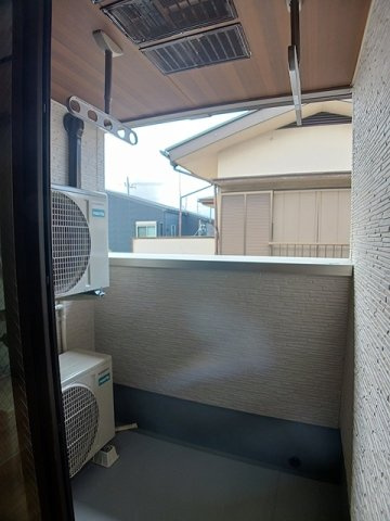 グリーン　フィールドのバルコニー