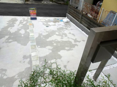 【駐車場】 | 新築　小田急小田原線　相模大野駅　JR横浜線　古淵駅 | ワンボックスカーの需要が高まってきている中、駐車場の広さはお家選びの中で重要なポイントです。お車3台駐車でき、すっきりスマートに駐車できます。1台は奥さん専用車で買い物、お子さんの送り迎えに