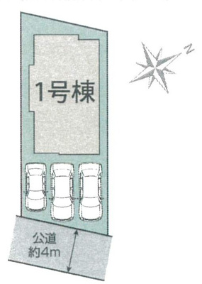 【区画図】 | 新築　小田急小田原線　相模大野駅　JR横浜線　古淵駅 | カースペース3台