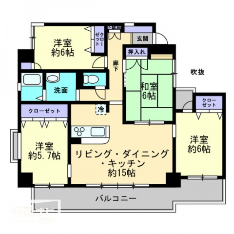 ストーンレイク子の浜Ｂ棟の間取り|間取図
