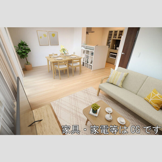 【居間・リビング】 | リベルタ | リビングのイメージ画像です。家具・家電はCGです。