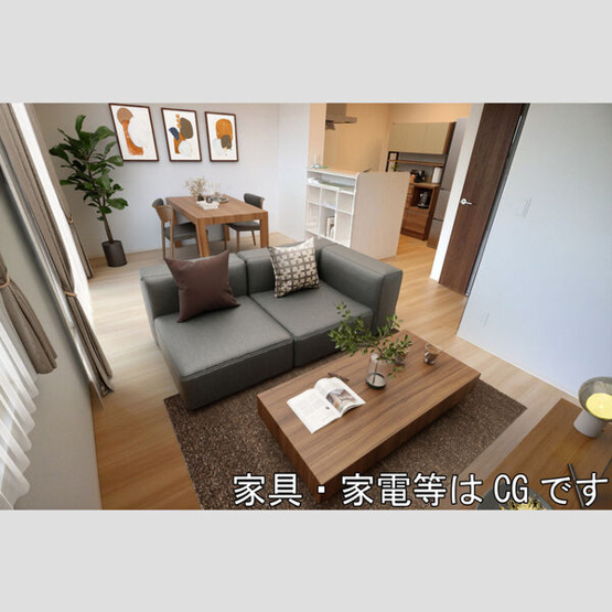 【居間・リビング】 | リベルタ | リビングのイメージ画像です。家具・家電はCGです。