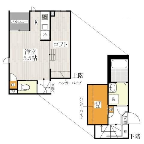 ＣＢ北柏グランディールの間取り|間取りです。