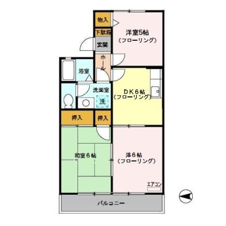 セジュールソフィア　Ⅲ の間取り