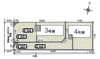 【区画図】 | 南足柄市狩野　新築戸建て　大雄山線「富士フィルム前駅」徒歩5分