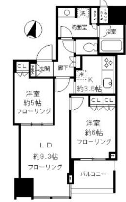 大崎ウエストシティタワーズＥＡＳＴの間取り
