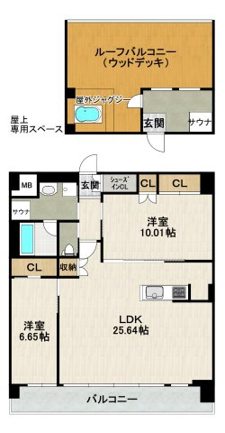 プレジオ宝塚ASIANの間取り