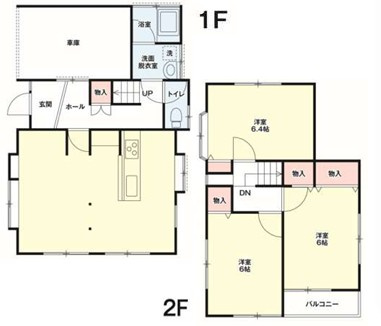 【間取り】 | 滑川町月輪　中古住宅  