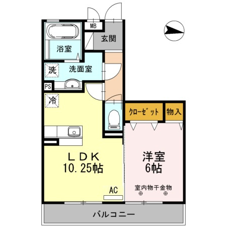 イーストエンジェル青山の間取り