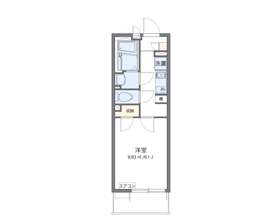 クレイノCOMFORT　Sの間取り