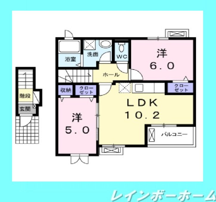 仲介手数料（賃料の1.10ヵ月）の50％OFF対象物件！の間取り