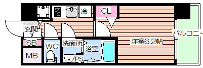 【間取り】 | プレサンスOSAKA三国ネオス
