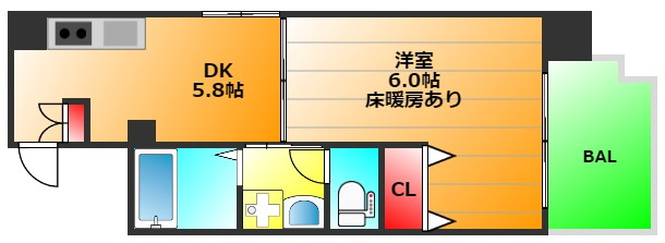 ギャラリー谷町の間取り|現状有姿