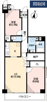 ◎高座郡寒川町一之宮７丁目　ソフィア茅ヶ崎A棟の間取り|3LDK☆
