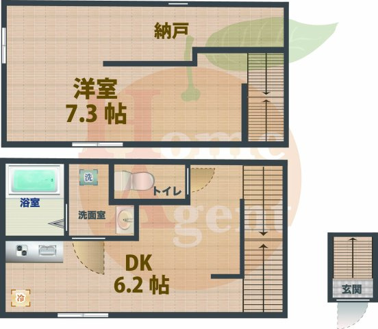 【間取り】 | アイコート永福町 | 1DKのお部屋です。