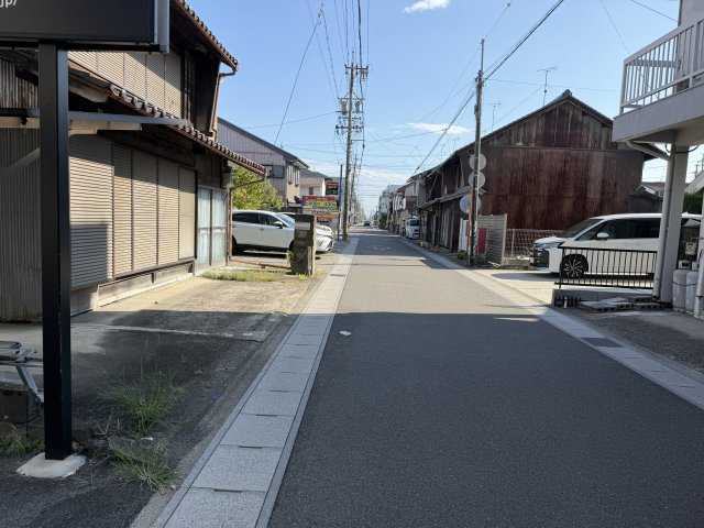 土地　別府の前面道路含む現地写真